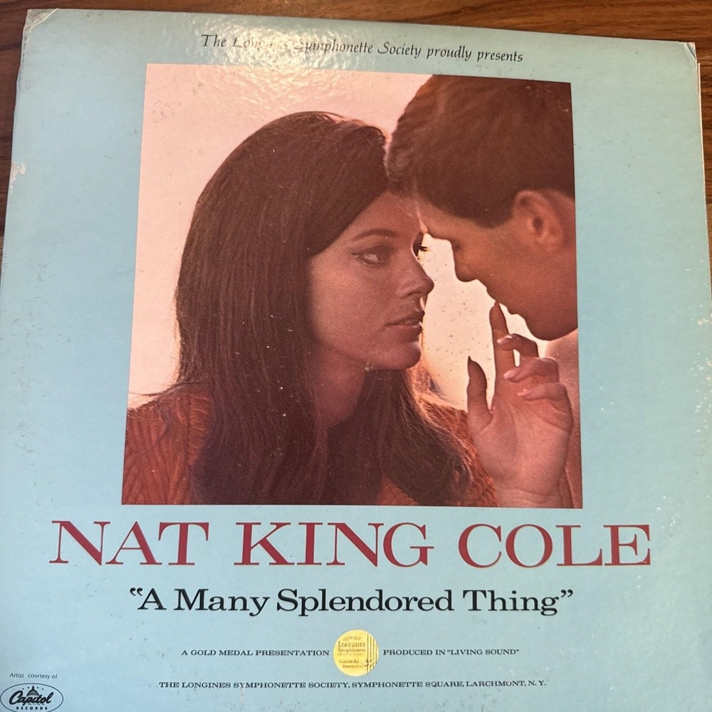 Nat King Cole A Many Splendored Thing Vinyl Record LP 33 RPM Stereo 1960s